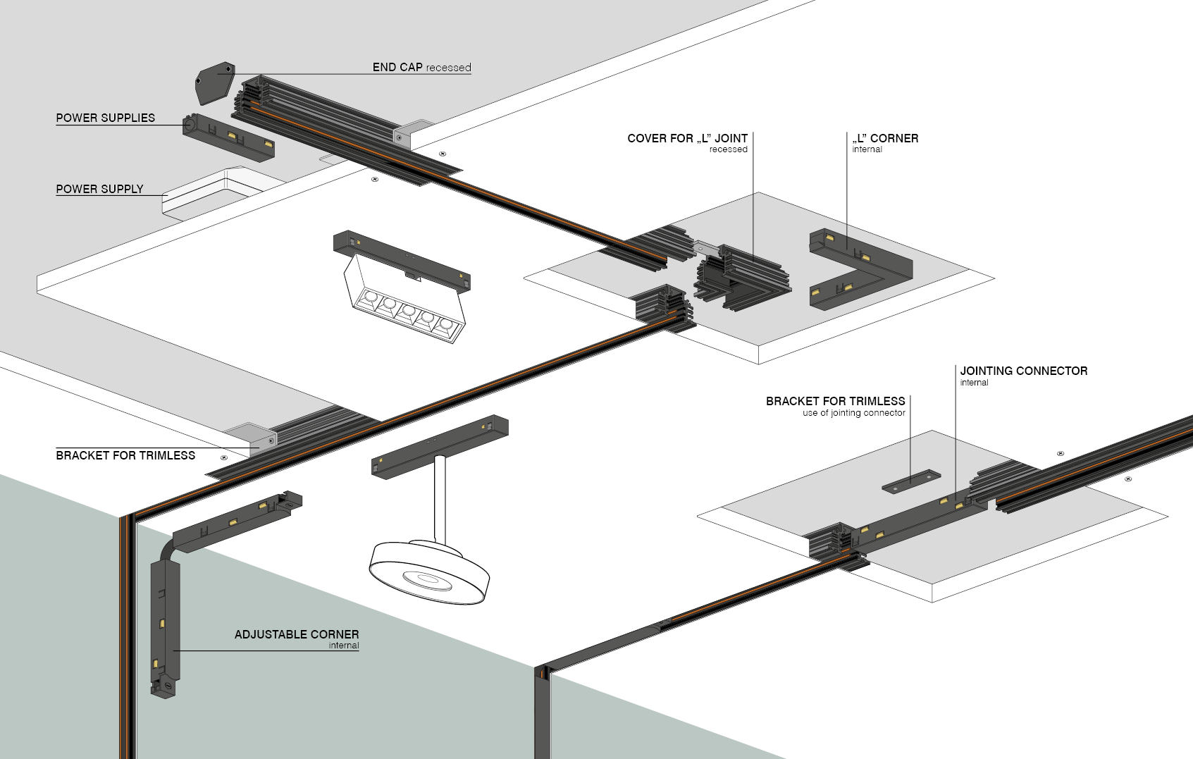 اجزای چراغ مگنتی