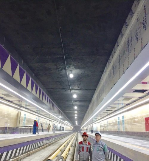 پروژه متروی تهران ایستگاه برج میلاد